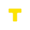 5S Supplies 5S Corner Markers, 2 in W., 6 in L., 0.003 in Thickness, 25 PK VST-ROUND-YELLOW - alternate 1